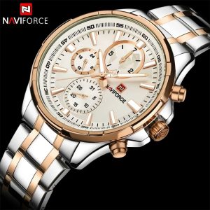Naviforce Date Day 24hour System Display Fashion Wrist Watch