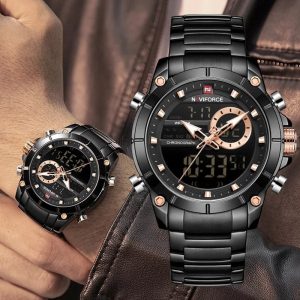 Naviforce Digital Analogue 30M water resistant fashion wrist watch