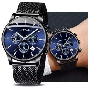 Crrju Chronograph calendar 30M water resistant fashion wrist watch b