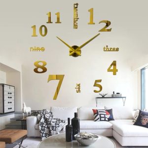 3D Functional Sticker Wall clock