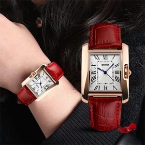 SKMEI Ladies Top Luxury Leather Fashion Wrist Watch