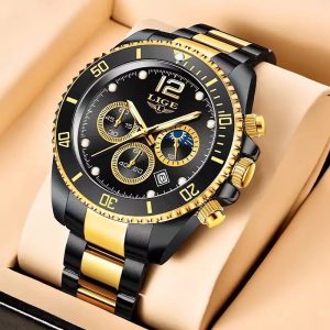 Men’s Chronograph 3ATM water resistant fashion wrist watch