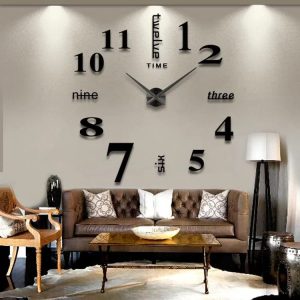 3D Functional sticker wallclock