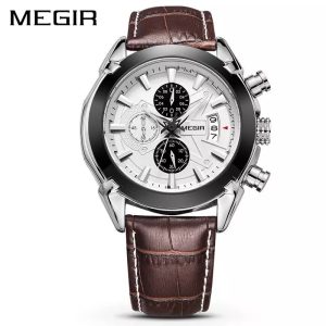 Megir Mens Chronograph Fashion Wrist Watch