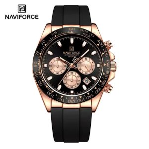 Men’s Rubber straps Chronograph 3ATM water resistant wrist watch