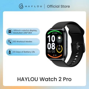Haylou Rechargeable Smart Fitness Watch with Calls SMS alerts