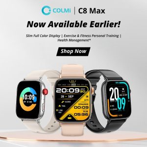 Colmi C8 Max Smart Fitness watch with Calls SMS alerts