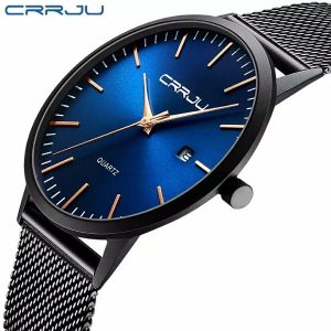 Classic Calendar Ultra Slim Wrist Watch