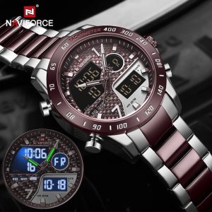 Digital Analogue 30M water resistant fashion Naviforce wrist watch