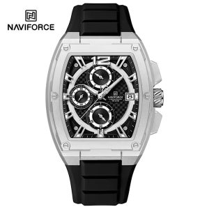 A Classic Men’s Chronograph Rubber Straps Wrist Watch
