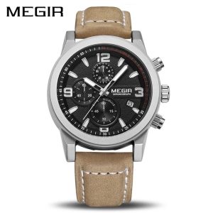Megir Mens Chronograph Fashion Wrist Watch