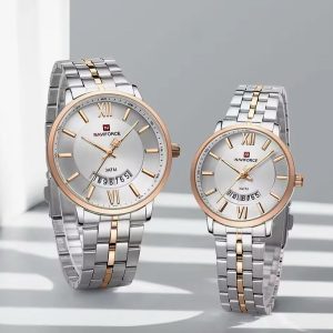 Classic Couples set wrist watches with calendar